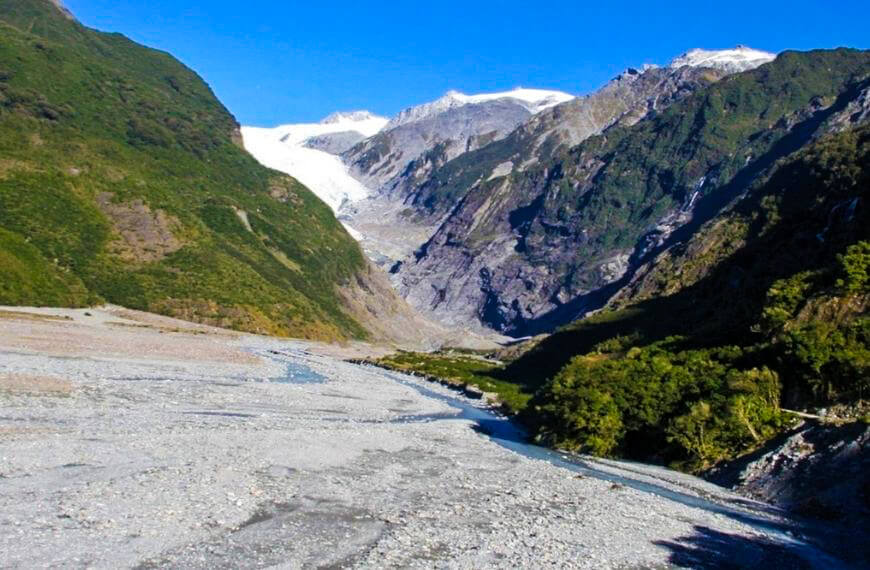 White mountains near franz josef in new zealand