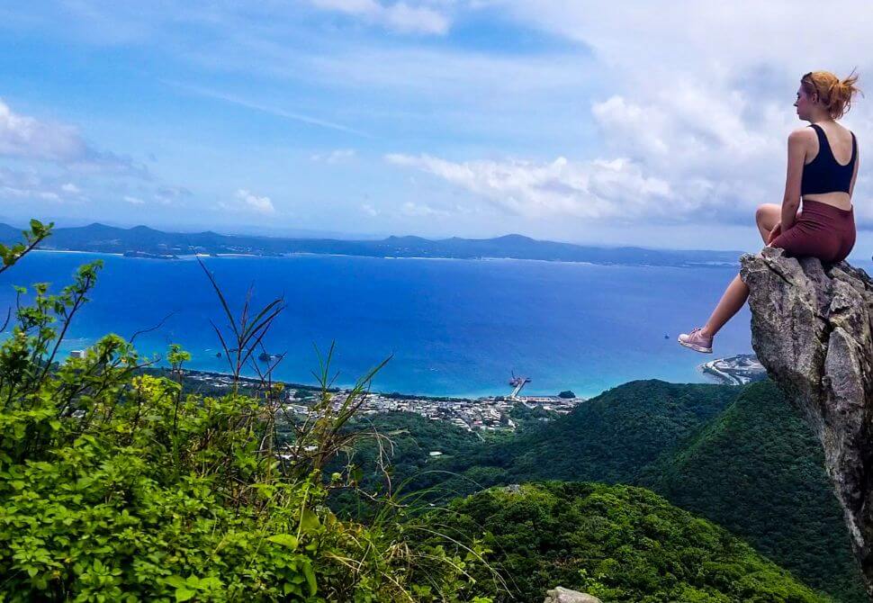 Me at the peak of Mt Katsuudake