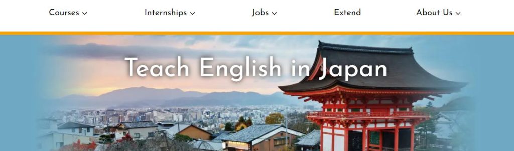 The heading of the i-to-i website that offers English speaking jobs in Japan to teachers 
