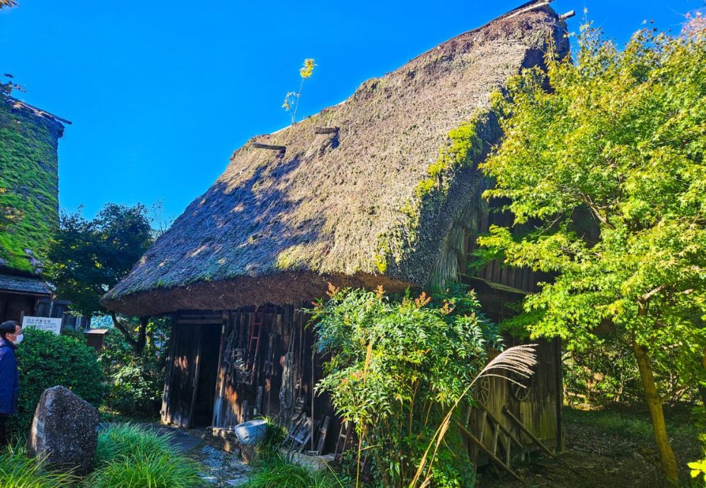 Another view of a gassho-mural village house in the Gero onsen gassho settlement