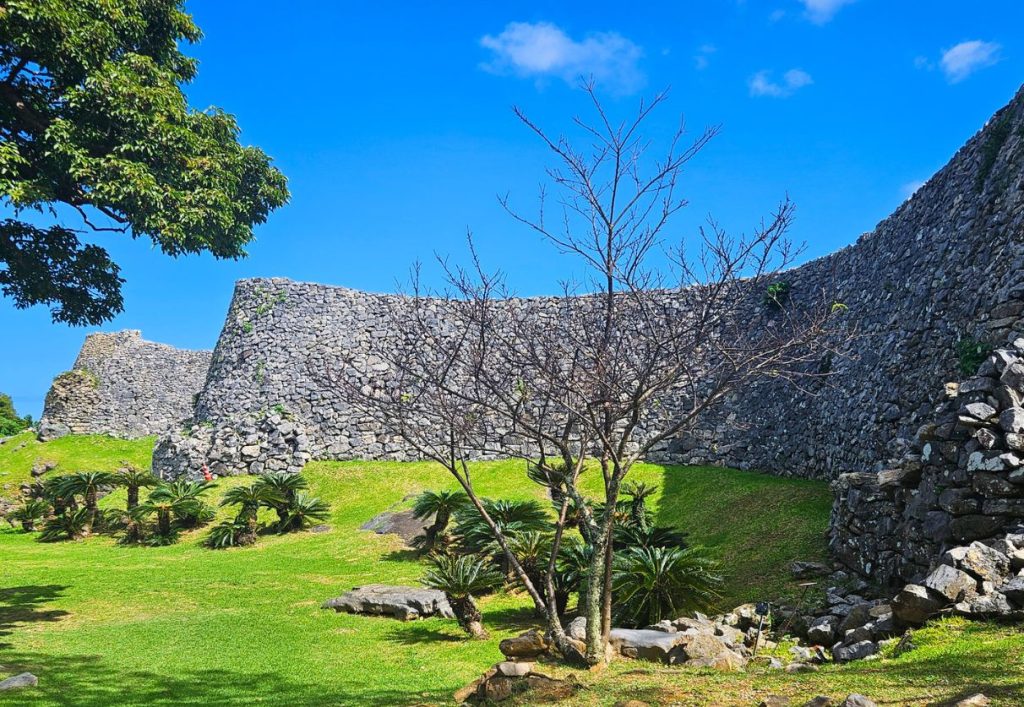 Nakijin castle walls and ruins