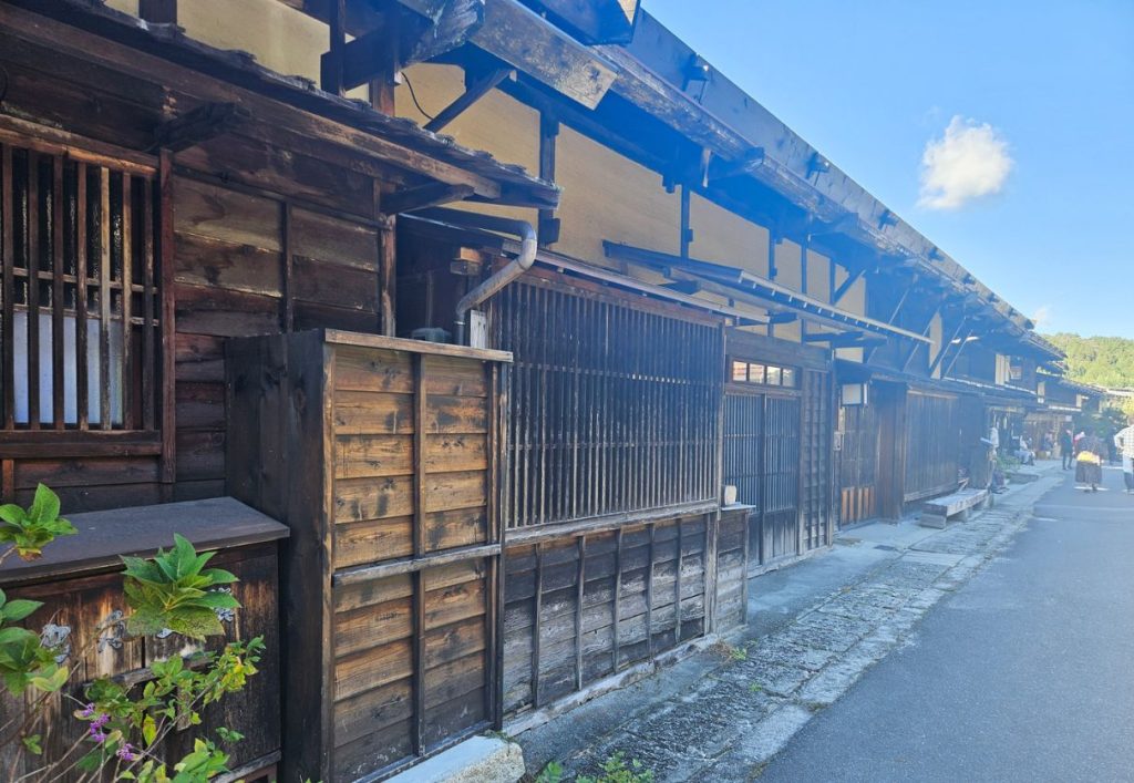 Some residences and stores along the mainstreet of Tsumago juku